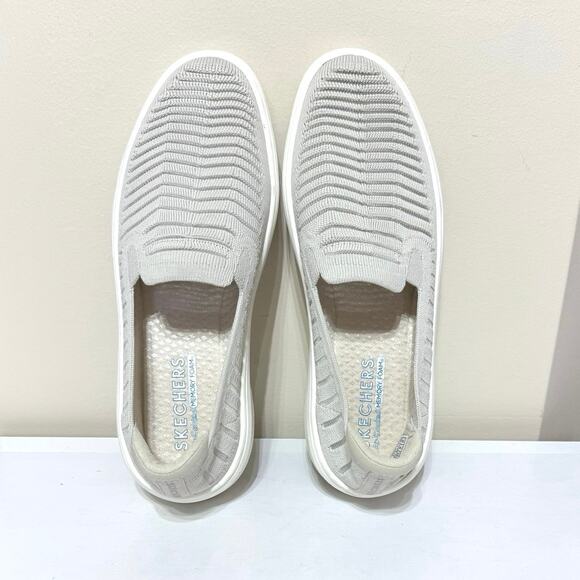 Skechers Women’s Court Break Heart Breaker Slip-On Shoes Size 9 Light Beige - Picture 5 of 10